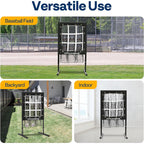 SPECSTAR 9 Hole Baseball Softball Pitching Net, 9 Pocket Hitting Practice Net, 22"x18" Pitching Area with 3 Level Adjustable Height