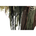 Haunted Hill Farm Life-Size Poseable 6.7-Ft. Pumpkin Scarecrow with Lights and Sound, Indoor or Covered Outdoor Halloween Decoration
