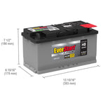 EverStart Platinum AGM Automotive Battery, Group Size H8 / LN5 / 49, 12 V, 900 CCA