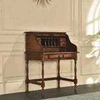 32in Mini Roll-Top Desk With Integrated USB Charging Port