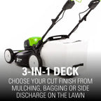 Greenworks 80V Cordless 21-Inch Self-Propelled Brushless Lawn Mower