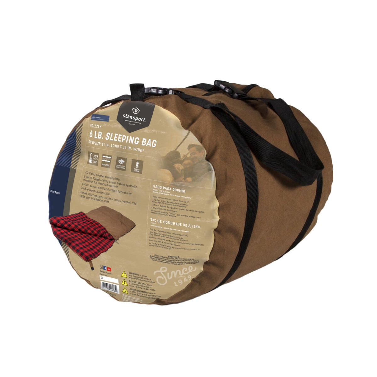 Stansport 6 lbs. Grizzly Sleeping Bag