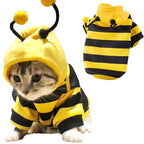 WILLED Pet Bee Halloween Costume for Cats and Small to Medium Dogs, Party Cosplay Dress Up Festival Decoration for Pets