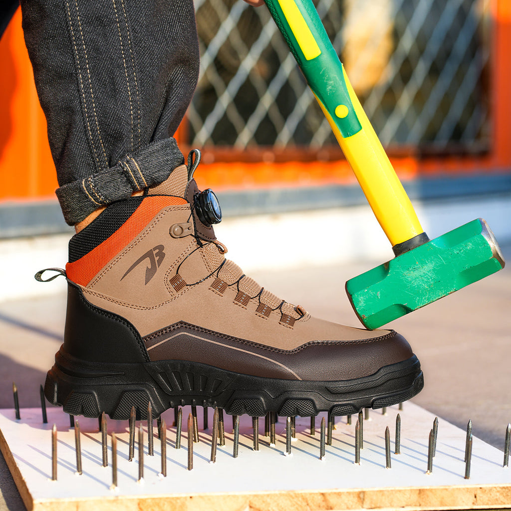 Safety Steel Toe Work Boots with Dials Closure System