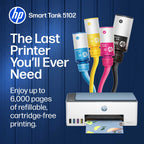 HP Smart Tank 5102 Wireless All-in-One Cartridge-Free Ink Tank Printer, 2 Yrs Ink Incl, Surf Blue