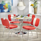 Simple Living 5-Piece Retro Dining Set With Laminated MDF Table Top - Raleigh