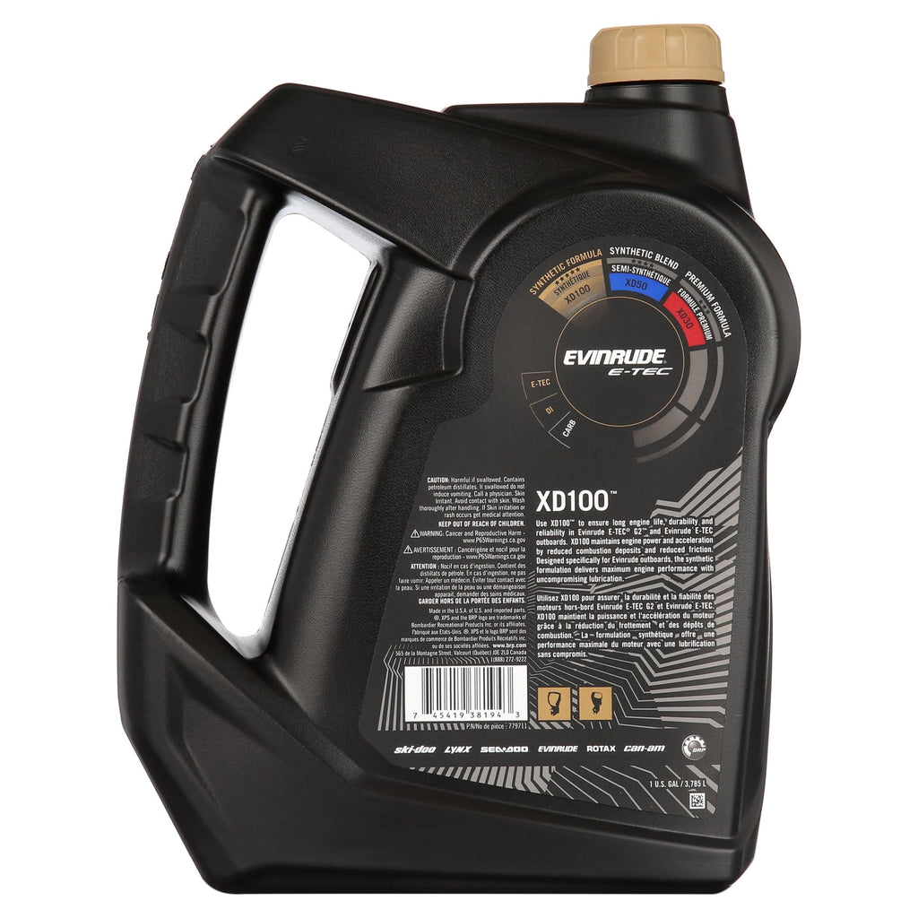 Evinrude Johnson XD100™ Full Synthetic 2-Stroke Engine Oil (Gallon) - 0779711