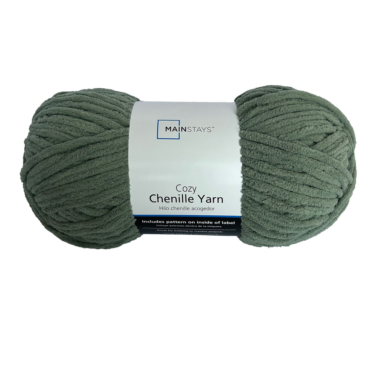 Mainstays Cozy Chenille Yarn, 220 yd, 100% Polyester, Bulky
