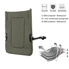 VINGLI Oversized Fishing Chair With Footrest Support, 440 lbs, 160 Degree Adjustable Backrest, Black & Army Green