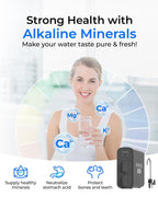 Waterdrop G5P700A Alkaline Mineral Reverse Osmosis Water Filter, 700 GPD