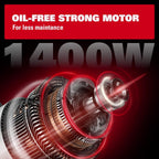 ECOMAX Air Compressor 6 Gallon 150 PSI Pancake Portable Oil-free Tank with 10 PCS Accessories Kit