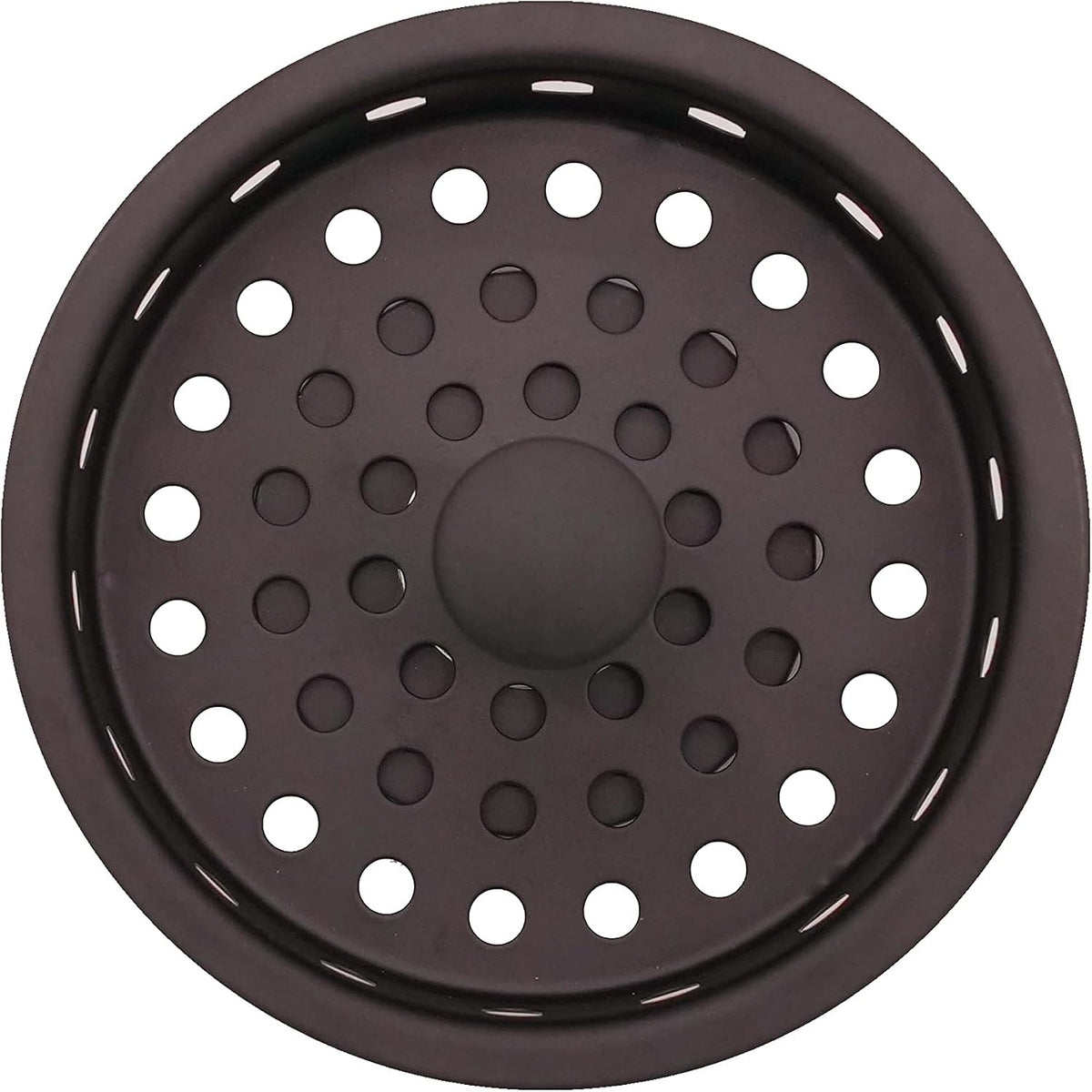 Westbrass A2165-12 4-1/4" OD Post Style Large Kitchen Basket Strainer with Waste Disposal Flange and Stopper Drain Set, Oil Rubbed Bronze