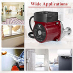 WiseWater 304 Stainless Steel Hot Water Recirculating Pump, 3-speed
