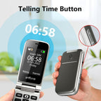 artfone G3 Flip Phone Unlocked for Seniors, 4G Volte Basic Phone, 2.4" Screen, SOS Button, Speed Dial, Hans-Free, Big Buttons, Bluetooth, Camera, FM
