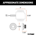 CURT 51170 Spectrum Proportional Trailer Brake Controller, Dash-Mount Knob