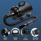 High Velocity Dog Hair Dryer, Pet Dryers, Black