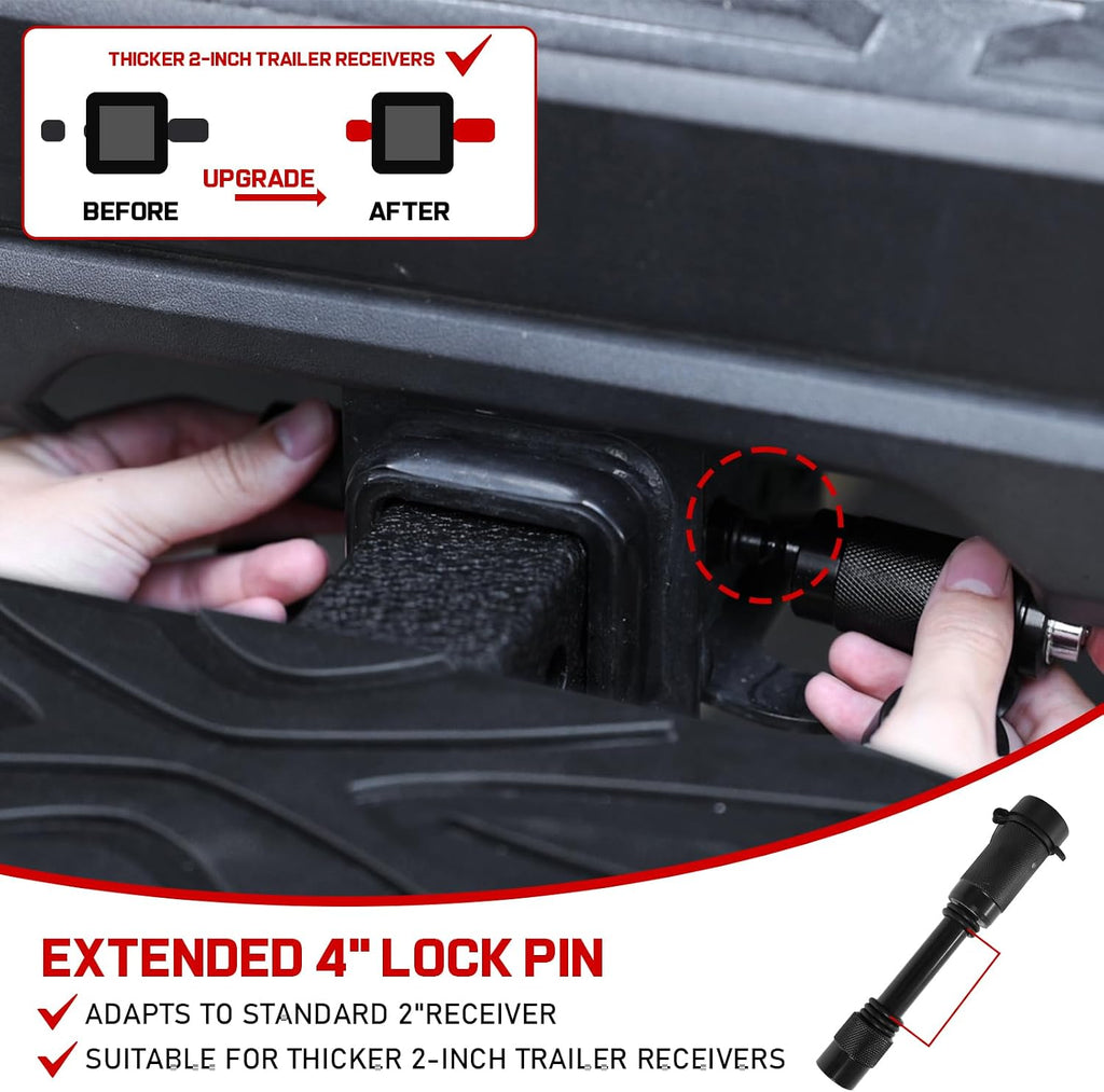 Double Layer Tow Hitch Step for 2" Hitch Receiver Trailer Hitch Step