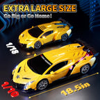 1:10 Big Size Transform RC Car, Gesture Sensing Remote Control Car (Yellow)