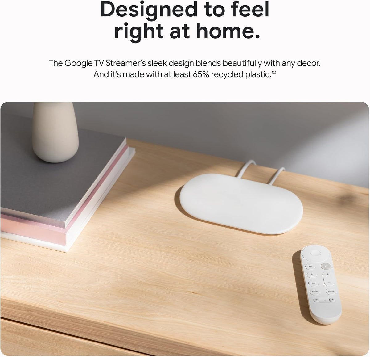 Google TV Streamer 4K - Fast Streaming Entertainment on Your Device with Voice Search Remote - Watch Movies, Shows, Live, and Netflix in HDR - Smart
