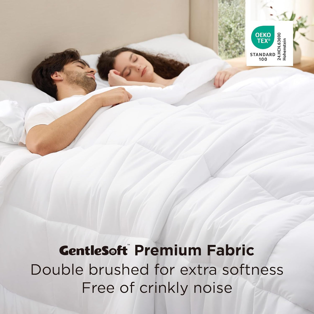Bedsure Comforter Duvet Insert, Quilted Bedding Blanket, OEKO-TEX