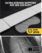 Back Seat Extender for Dogs, Waterproof Dog Car Seat Cover for Back Seat with Hard Bottom, Upgraded Material, Anti Scratch, Easy to Use and Clean