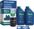 Polaris PS4 Oil Change Kit for Specific RANGER, RZR, SPORTSMAN, ACE 570 Models With 4 Stroke Engine, Includes 2 Quarts of PS-4 5W-50 Full Synthetic