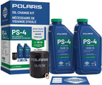Polaris PS4 Oil Change Kit for Specific RANGER, RZR, SPORTSMAN, ACE 570 Models With 4 Stroke Engine, Includes 2 Quarts of PS-4 5W-50 Full Synthetic