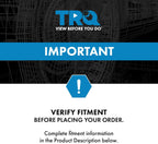 TRQ Front Wheel Bearing & Hub Assembly Set