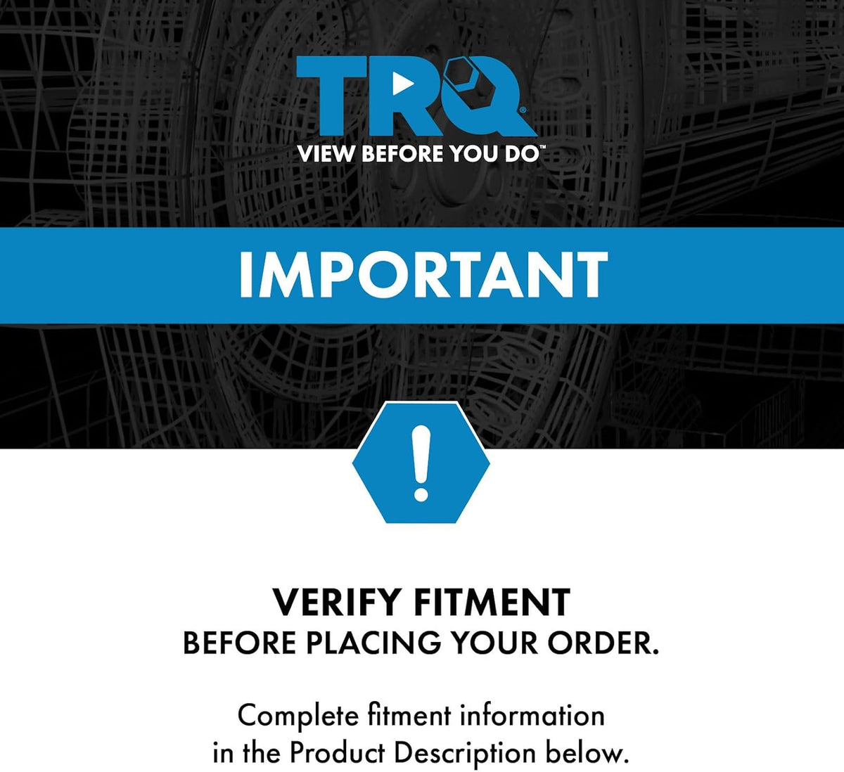 TRQ Front Wheel Bearing & Hub Assembly Set