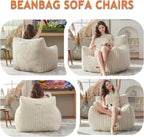 Giant Bean Bag Chair for Adults Teens with Armrest Large BeanBag Couch Sofa