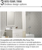 KOHLER 8304-K-NA Rite-Temp Pressure-Balancing Valve Body and Cartridge Kit, Shower Valve System, 5.0 GPM, Simple Installation & Maintenance