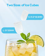 Ice Makers Countertop 26.5Lbs/24H, 9 Ice Cubes Release in 6 Mins, Ice Machine with 2 Sizes Bullet Ice, Self-Cleaning Portable Ice Maker with Ice