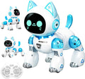Remote Control Robot Cat - Voice Control Dancing Touch Mechanical Blue Cat Toy for Boys Girls,Kids Age 3-9 Christmas Birthday Surprise Gifts