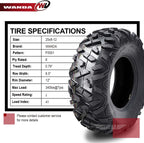 WANDA ATV UTV Tires 25X8-12 25X8X12 6PR P3501,Set 2 10375