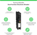 Square D by Schneider Electric Square D - HOM115PDFC Homeline Plug-On Neutral 15 Amp Single-Pole Dual Function (CAFCI and GFCI) Circuit Breaker
