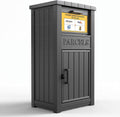 Package Delivery Box for Outside, Parcel Drop Box, Black, 60 Gallon