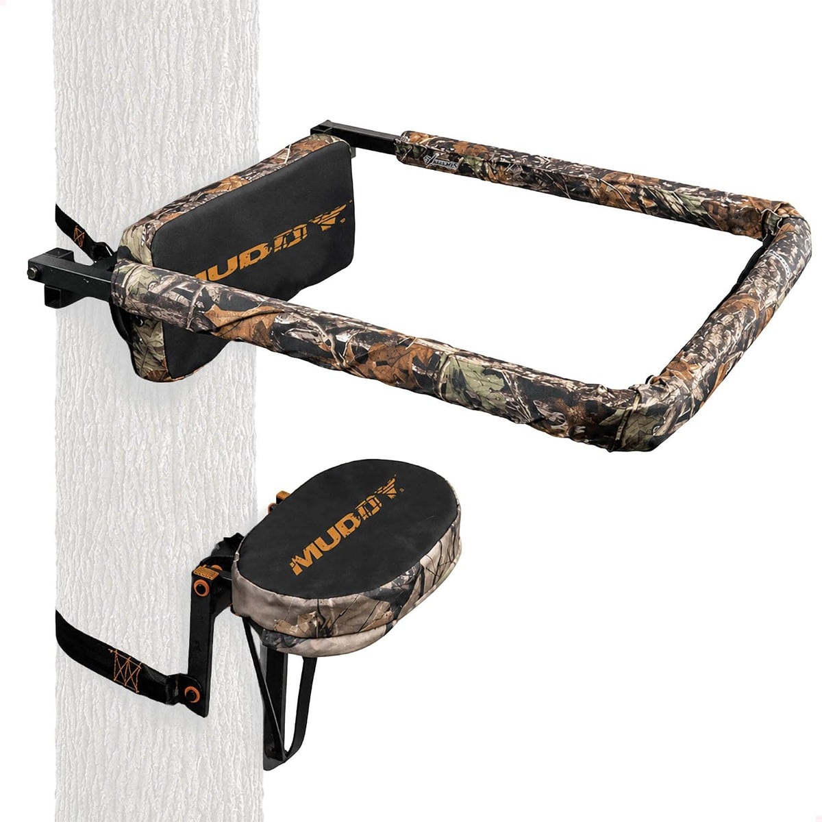 Muddy Universal Flip Up Shooting Rail Rest for Hang On Tree Stands, Black