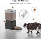 Automatic Dog Feeder - 8L/34 Cups Large Capacity Automatic Cat Food Dispenser with LCD Screen, Large Food Tray, Battery Operated, Timed Cat Feeder