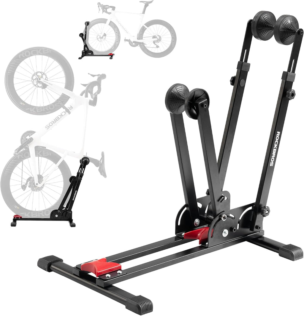 ROCKBROS Bike Stand 2-in-1, Vertical or Horizontal for 20-29 Inch Wheels