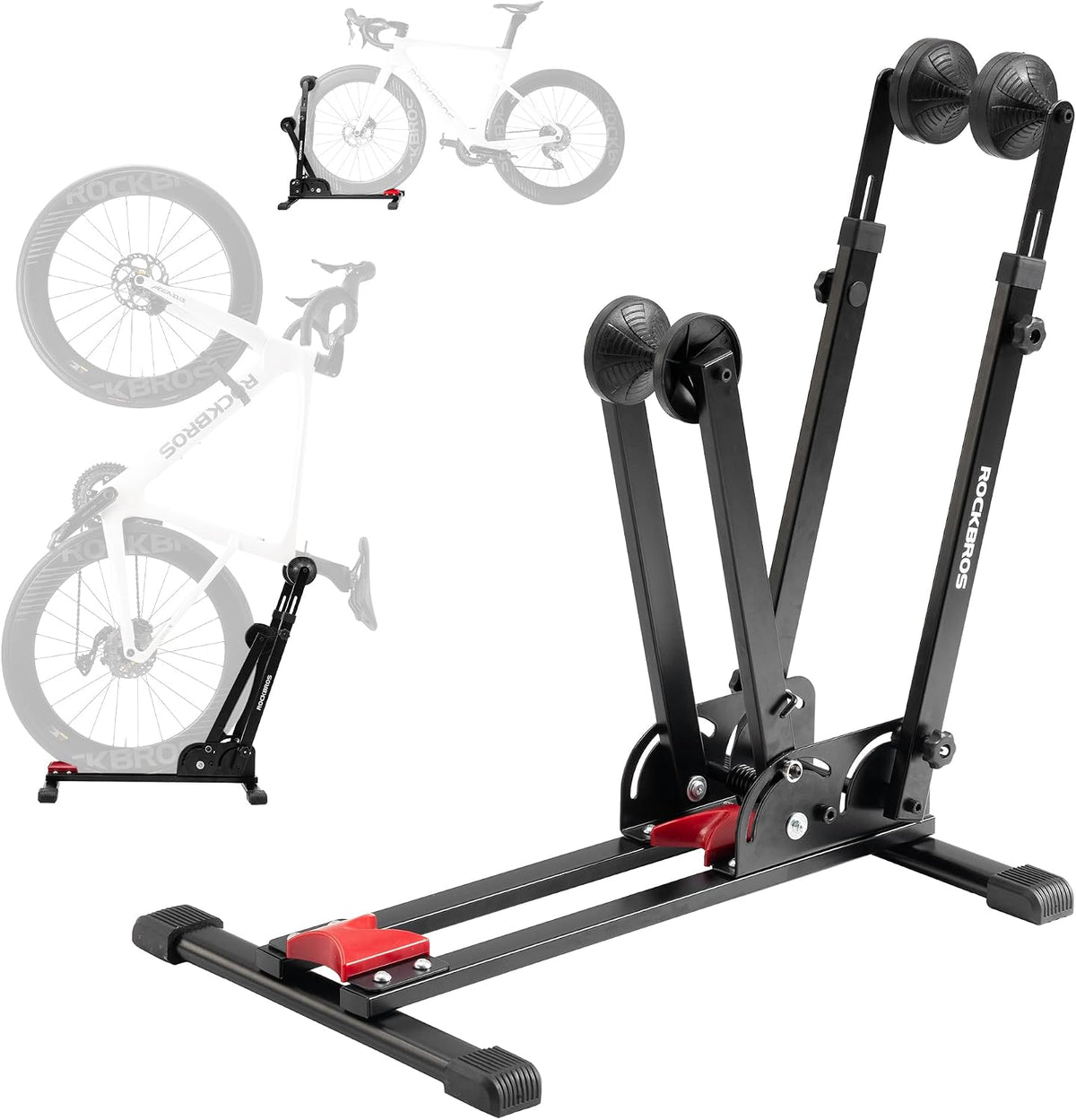 ROCKBROS Bike Stand 2-in-1, Vertical or Horizontal for 20-29 Inch Wheels