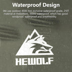 Hewolf 2/3/4 Person Camping Tent - Instant Pop Up Waterproof 2 Doors Tent with Easy Setup | 3-Season Hexagonal Dome Design for Family, Hiking &