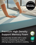 Viscosoft 3 Inch Memory Foam Mattress Topper King - Pain & Pressure Relief