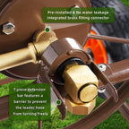 WERMAH Upgrade Hose Reel Cart, Garden Hose Cart 4 Wheels, Holds 300ft 5/8"