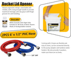 Tankless Water Heater Cleaning Kit, 1/4HP Pump, 2 Hoses, Pail, Cleaner