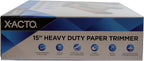 X-ACTO Heavy Duty Wood Guillotine Paper Trimmer, 15" Cutting Surface - Durable, Precise, Designed for School and Work Settings