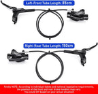 TOBWOLF MTB Hydraulic Disc Brake Set, Four-Piston Bike Brake Upgrade Kit