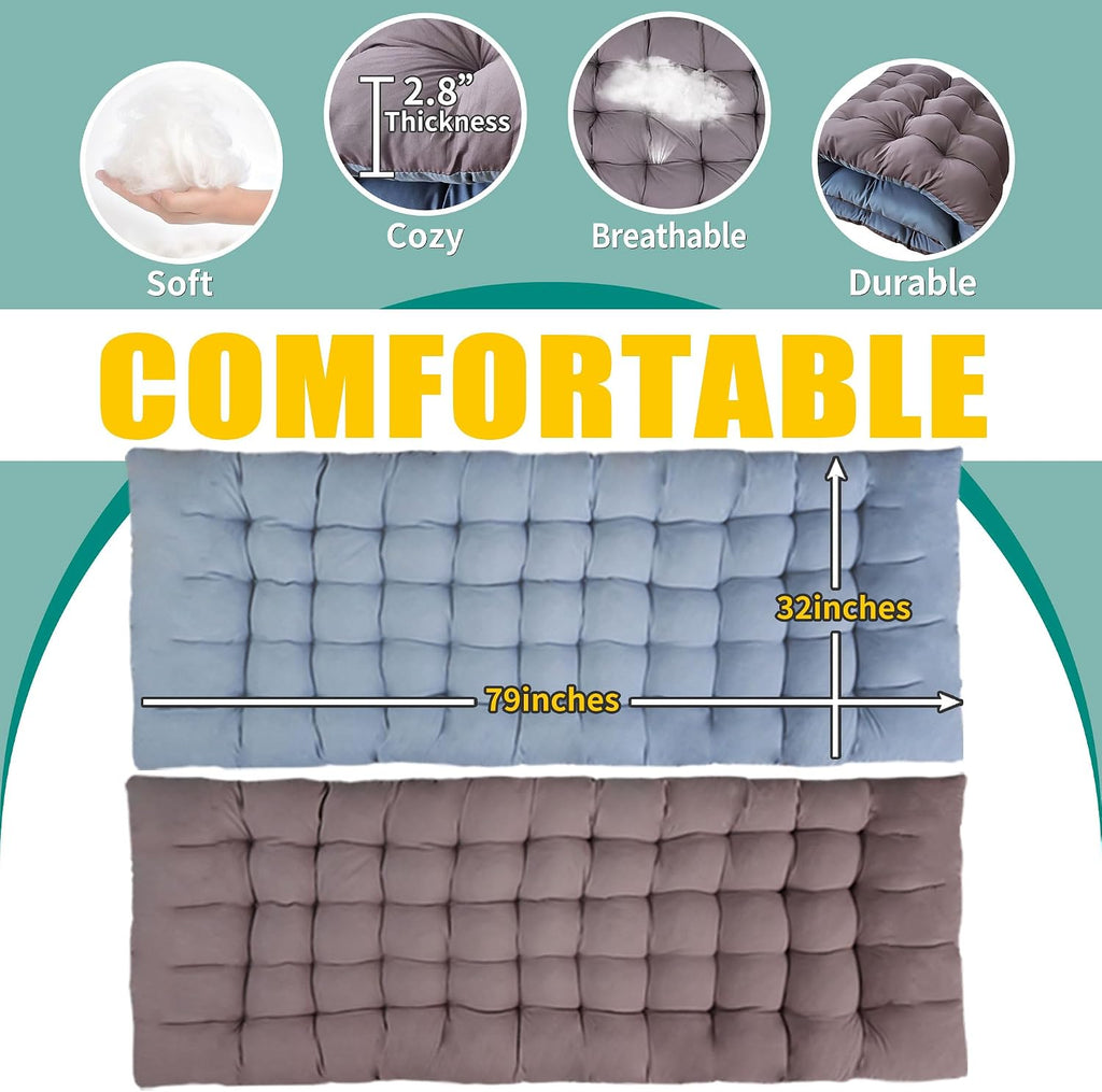 32" XXL Camping Cot with Mattress,900LBS Folding Camping Bed