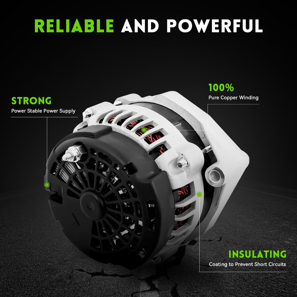 8301N Alternator 160Amp High Output Compatible with 2007-2014 GMC Yukon, Sierra, Chevy Tahoe, Suburban, Silverado 1500/2500, Avalanche, Cadillac
