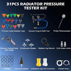 31 PCS Coolant Pressure Tester Kit with 23 Adapters