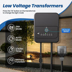 Low Voltage Landscape Lights Kit, Plug & Play 3W Warm White, 12-Pack